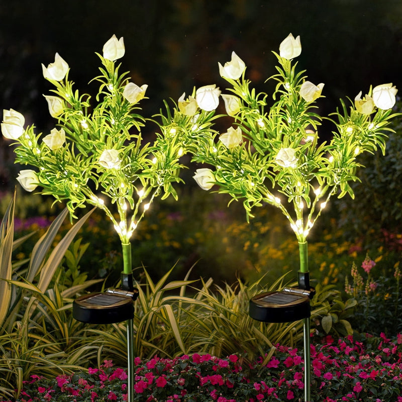 💐Spring Sale 40% Off💕Waterproof Solar Gardenia Flower Lights(2Pack)