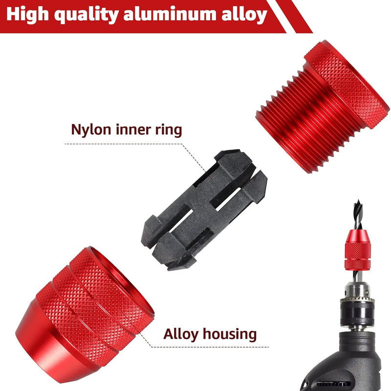 🔥🛠️Professional Drill Depth Stop Kit (2Pcs) - 💪Heavy-Duty Aluminum Alloy | Perfect Depth Control Every Time | Woodworking Essential