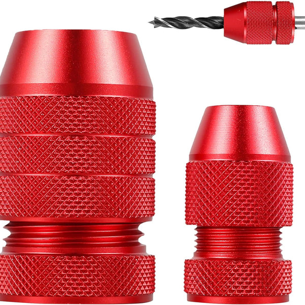 🔥🛠️Professional Drill Depth Stop Kit (2Pcs) - 💪Heavy-Duty Aluminum Alloy | Perfect Depth Control Every Time | Woodworking Essential
